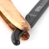 DOVO Shavette with Olivewood Handle