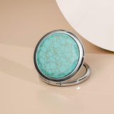 Mother of The Bride and Mother of The Groom Mirror, Engraved Turquoise Stone Wedding Keepsake Gift,Engagement Gifts for Mother in Law,2pcs（My Dream）