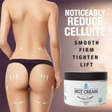 Pursonic Anti Cellulite & Muscle Relaxation Hot Cream, Diminish the Appearance Of Varicose Veins, Improves Skin Texture & Tightness, Softens & Hydrates. Made With All Natural Ingredients
