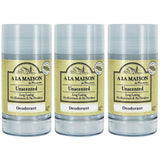 A La Maison Unscented Deodorant 2.4 fl oz, Pack of 3