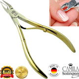 Camila Solingen CS09 4" Professional Nail Cuticle Trimmer, from Solingen, Germany. Best Stainless Steel, Anti-corrosive. Perfect Tool for Manicure and Pedicure. Premium Cuticle Cutter (9mm Blade)