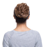 S-noilite Hair Bun Extensions Messy Wavy Curly Dish Donut Scrunchie Hairpiece Accessories Chignons Updo Ponytail Pony Tail Synthetic Hair Extension for Women/40G 1 Count Light Brown