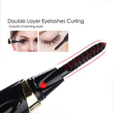 Heated Eyelash Curler, Mini Electric Eyelash Curlers Mascara Curling Mascara Curling Makeup Eye Lashes Brush Quick Heating