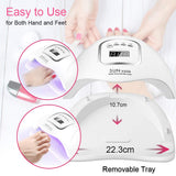 150W UV LED Nail Lamp,Yivon Nail-Light Dryer for Gel and Regular Polish with 4 Timers, Nail Art Tools for Manicure and Pedicure