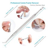 9PCS Cuticle Trimmer Nippers with Cuticle Pusher Manicure Set, Pingispower Cuticle Remover Professional Stainless Steel Cuticle Cutter Cuticle Clippers Manicure Tools Kit for Women and Men