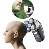 Electric Shaver Razor for Men Bald Head Shaver Nose Hair Beard Trimmer 5 in 2 Grooming Kit, Cordless and Waterproof Electric Rotary Shaver LED Display Quick USB Rechargeable
