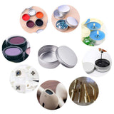 PH PandaHall 20 Pack 2.7oz Screw Top Metal Steel Tins Aluminum Tin Cans Jar Empty Slip Slide Round Containers For Lip Balm, Crafts, Cosmetic, Candles, Storage Kit