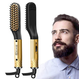 Beard Straightener for Men,Beard Straightening Heated Brush,JOYFORCARE Electric Mens Hair Comb for Home &Travel,110-240V