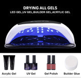 Uv Lamp Led Nail Dryer Lamp 96W Gel Polish Dryer Quick-Drying Nail Art Machine Nail Polish Dryer Semi-Permanent Nail Reconstruction(02)