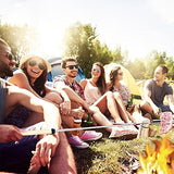 Ajmyonsp Marshmallow Roasting Sticks with Wooden Handle Extendable Forks Set