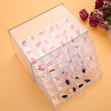 120 Grids Transparent Nail Art Storage Box, 5-layer Drawer, Water and Dust Resistant, Elegant Appearance, Large Capacity, Beads, Nail Art Supplies Sequence Organize