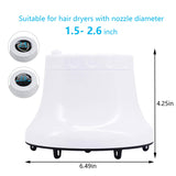 Universal Hair Diffuser For Fine Thick Curly Frizzy and Wavy HairProfessional Salon tools,Premium Blow Hair Dryer Nozzle Attachment,Adjustable from Dia 1.4 Inch to 2.6 Inch Adaptab (White)