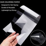 Noverlife 100PCS Transparent Hair Coloring Paper Strips, Reusable Hair Wraps Hair Dye Paper Hair Tint Paper Hair Tint Paper, Professional Hair Highlighting Strips for Salon Barber Hair Stylists