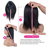 24 inches Long Straight Headband Wig Human Hair Brazilian virgin Human Hair None Lace Wigs Headband Wigs for Black Women 150% Density