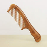 Premium Hair Combs Wood Comb Natural Green Sandalwood Handcrafted Sturdy Smooth No Static No Detangle (Green Sandalwood E Standard Tooth 8")