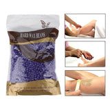 Wax Bean, 1000g/Bag No Strip Depilatory Arm Leg Hair Removal Hard Wax Waxing Beans Beauty Care(Purple)