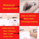 2 Packs FIGHTART 4D Silk Fiber Lash Mascara,Natural Waterproof Smudge-proof Mascara,Natural Thickening Lengthening Mascara No Clumping, No Smudging Lasting All Day