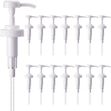 15 Pieces Plastic Gallon Pump Dispenser 38/400 for Gallon Bottles Jugs, Gallon Pump Top Dispensing Pump Lid Fits for Most Lotion, Shampoo, Conditioner Bottles, White
