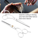 Hair Cutting Scissor, 6.1in Professional Hair Cutting Thining Scissors Set Salon Barber Hairdressing Shear for Female Hairdresser or Home DIY Use (#03)