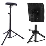 Tattoo Armrest Tripod, Soft Sponge Foam Pad Armrest Tripod Stand Arm Bar Leg Rest Chair with Adjustable Height PU Leather for Salon Tattoo