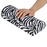 Mavis Laven Hand Cushion, Nail art Cushion, 10 Colors Salon Hand Rest Cushion Detachable Washable Nail Art Soft Sponge Pillow Manicure Makeup Cosmetic Tools (Zebra Pattern)
