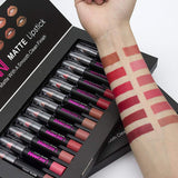 12pcs kit matte Lipstick Set Waterproof Nutritious Velvet lip stick Red Tint Nude batom makeup set (1)