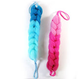 3 Mesh Sponge Braided Back Rope Scrubber Bath Shower Spa Exfoliating Body Brush