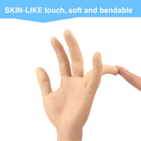 Silicone Tattoo Practice Hand Life Sized Fake Skin Hand Model to Tattoo Training Education for Experienced Tattoo Artists and Beginners (Left Hand)