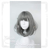16 inch hair Gals Japan Harajuku Daily Hair Sweet Lolita Grey Wig Christmas Anime Cosplay Party Costume Super Natural Club Full Wigs