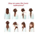 12-22inch Clip in Remy Human Hair Extensions #6 Light Brown Grade 7A Thick to End Full Head Natural Hair Long Straight 8 Pieces 18clips 80g 14"-16''