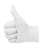 Selizo 12 Pairs White Cotton Gloves for Cosmetic Moisturizing Dry Hands Coin Jewelry Inspection Hand Spa – Large Size