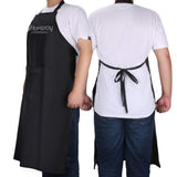 BARBER PRO Work Apron with Tool Pockets, Professional Hairdressing Durable Shop Apron, Unisex Barber Apron Cape for Kitchen & Salon Hairstylist - Multi-use, Back Straps Adjustable Size -Black