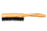Beardilizer Handcrafted Natural Boar’s Bristle Beard Brush and Durable Olive Tree Handle 4 Rows