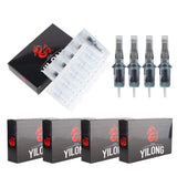 Yilong Disposable Cartridge Tattoo Needles #10 Bugpin Long Taper 20pcs (11RM)