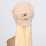 Dorabeauty Headband Wigs #613 Blonde Straight Human Hair Wigs With Scarf 150% Density Glueless Brazilian None Lace Wigs For Black Women(12 Inch)