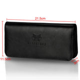 Neverland Beauty 1pc Hair Scissors Bag Leather Barber Salon Cases for hair scissors Hairdresser Accessories Shears Handbag Holder Styling Tools Storage Case (Black)