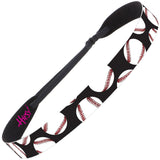 Hipsy Baseball & Softball Adjustable No Slip Fast Pitch Hair Headbands for Women Girls & Teens