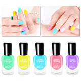 Abitzon NEW Nail Polish Set (10 Bottles) - Non-Toxic Eco-Friendly Easy Peel Off & Quick Dry Water Based Nail Polish
