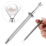 Tattoo Bead Ball Grabber Body Piercing Tool with 4 Claw Tattoo Accessory, Stainless Steel Pearl Grasp Holder