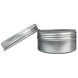 Beauticom (Quantity: 12 Pieces) 80G Refillable Silver Round Empty Aluminum Metal Tin Sample Jar Container with Screw Cap Lid for Candle, Beauty, Skincare, Cosmetics, Make Up, Balm, Salves