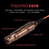 Cartridge Tattoo Machine Kit, ATOMUS Pen Rotary Tattoo Machine with Power Supply 20 Mixed Cartridge Needles Foot Pedal DC Clip Cord Power Cable for Tattoo Artist Beginner (Champagne)