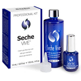 Seche Vive Professional Kit, Instant Gel Effect Top Coat for Nail Polish, 4 oz & 0.5 oz Refill