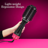 Hair Dryer Brush Blowout Brush - Hot Air Brush by BONTIME, 3-IN-1 Hair Dryer Volumizer, Negative Ions Hair Dryer & Styler for All Hair Type, Get Salon Blowouts at Home,Black