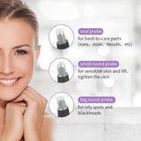 Blackhead Remover Pore Vacuum-VKK Pore Cleaner Acne Extractor Blackhead Whitehead Comedone Face Blackhead Vacuum Remover Tool Wireless Rechargeable (Black)