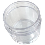 Beauticom 48 Pieces 20 Gram 20ml Empty Jars Small Plastic Round Clear containers fit Lip Balm, Cosmetic, Lotion, Pot, Food, BPA Free.