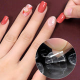 50 sheets/lot Double-side Glue Nail Sticker Adhesive Transparent Flexible Fake Nail Tips Adhesive Tabs Nail Glue (50pcs)