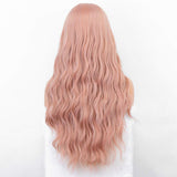 Persephone Long Pink Lace Front Wig with Natural Hairline Cosplay Synthetic Wavy Wigs for Women 22 Inches Heat Resistant