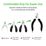 Podiatrist Toenail Clippers，Professional Ingrown or Thick Toe Nail Clippers for Men & Seniors ，Long Handle for Easy Grip +Leather Packaging, Safe Storage - Maintain Healthy Nails with Ease by gurelax…