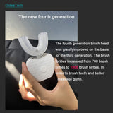 automatic toothbrush,360°Sonic Teeth Whitening Kit With LED Light, Electric Toothbrush Teeth Whitening,white