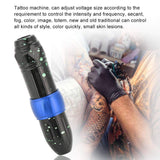 Tattoo Rotary Machine New Rocket Motor Tattoo Pen Low Noise Permanent Tattoo Gun for Tattoo Artists (Blue)